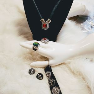 SNAP JEWELRY BUTTONS PENDANTS FOR NECKLACE RINGS KEY RING  SILVER BLACK AMBER